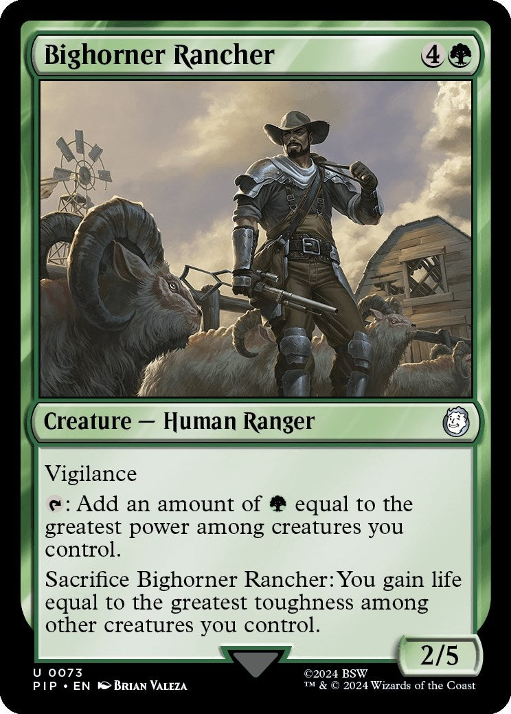 Image for Bighorner Rancher (73) [Universes Beyond: Fallout] - Magic: The Gathering
