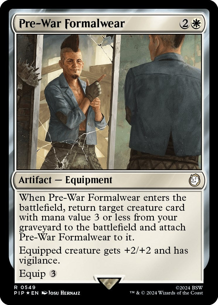 Image for Pre-War Formalwear (Surge Foil) (549) [Universes Beyond: Fallout] - Magic: The Gathering