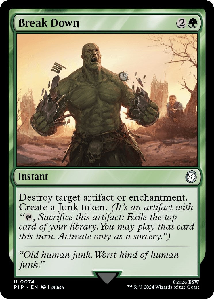 Image for Break Down (74) [Universes Beyond: Fallout] - Magic: The Gathering