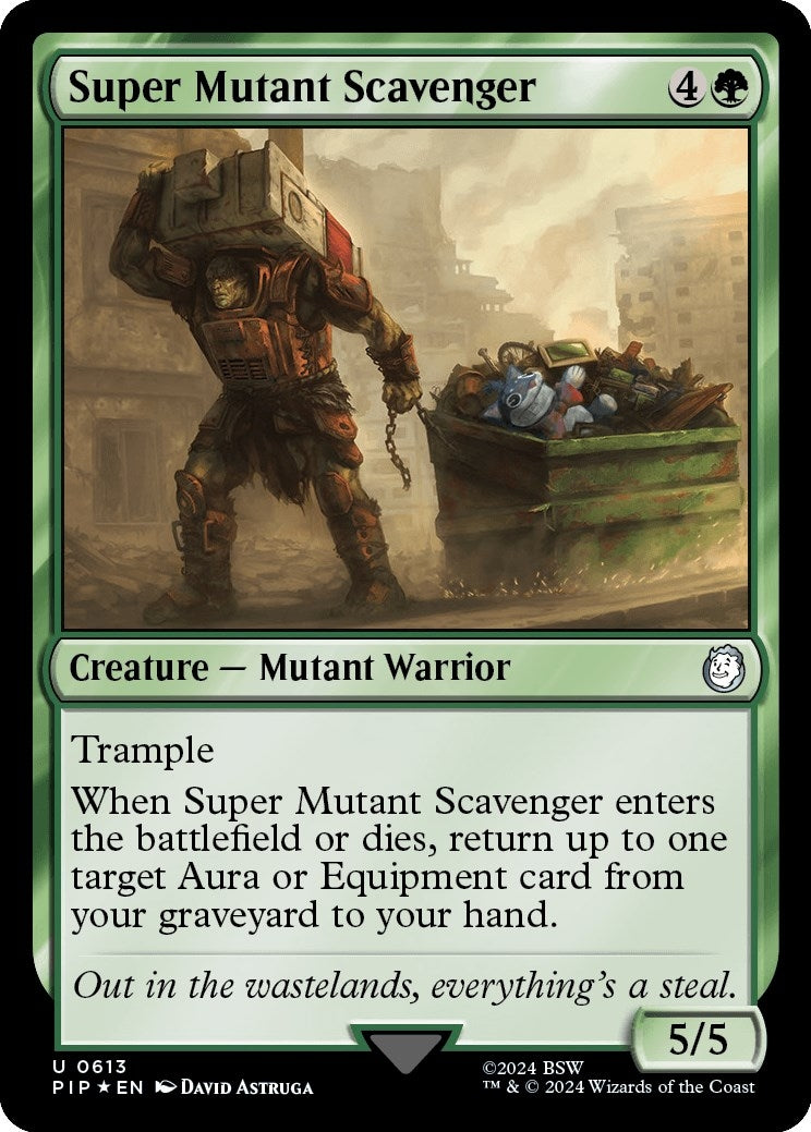 Image for Super Mutant Scavenger (Surge Foil) (613) [Universes Beyond: Fallout] - Magic: The Gathering