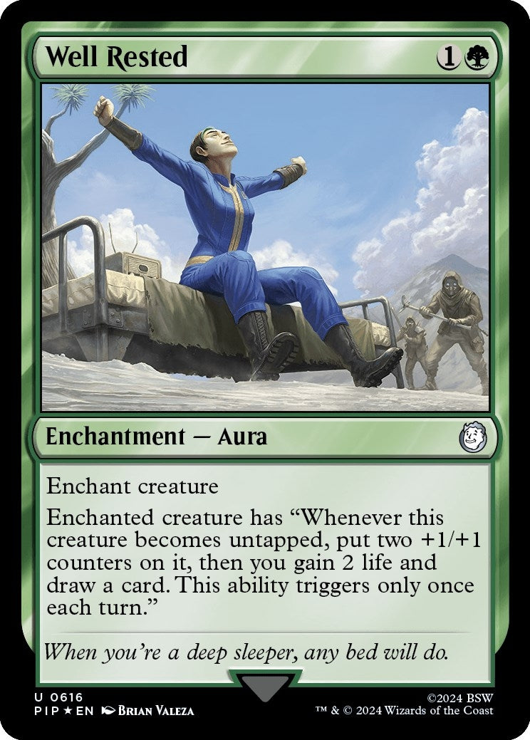 Image for Well Rested (Surge Foil) (616) [Universes Beyond: Fallout] - Magic: The Gathering
