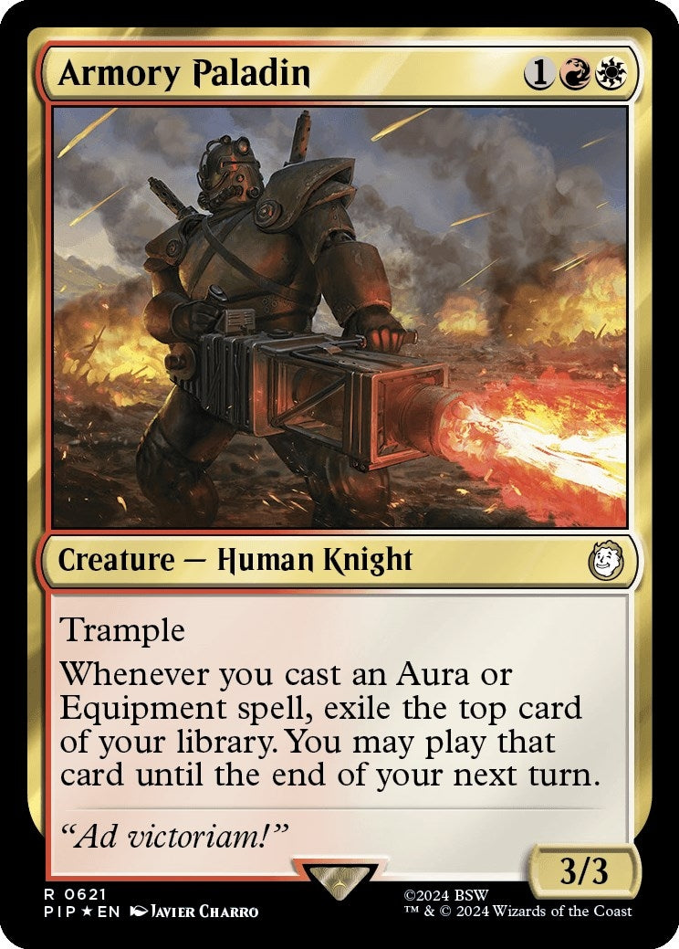 Image for Armory Paladin (Surge Foil) (621) [Universes Beyond: Fallout] - Magic: The Gathering