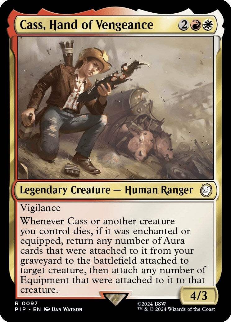 Image for Cass, Hand of Vengeance (97) [Universes Beyond: Fallout] - Magic: The Gathering