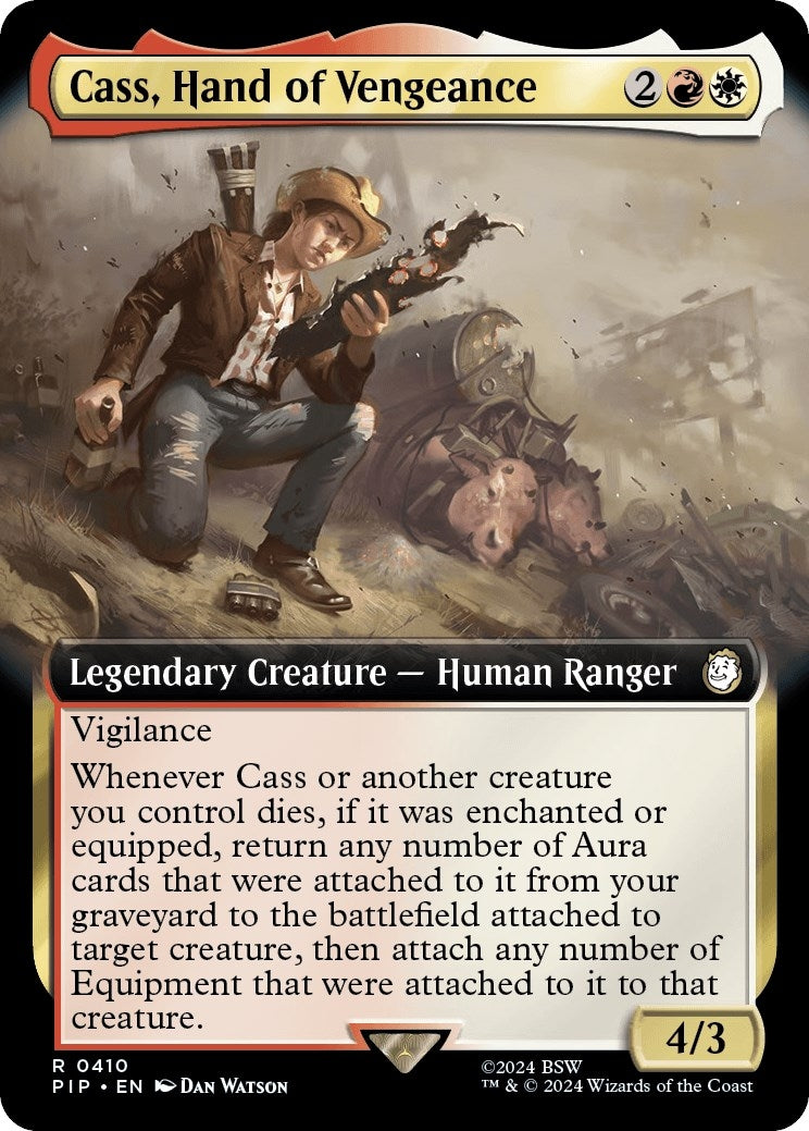 Image for Cass, Hand of Vengeance (Extended Art) (410) [Universes Beyond: Fallout] - Magic: The Gathering
