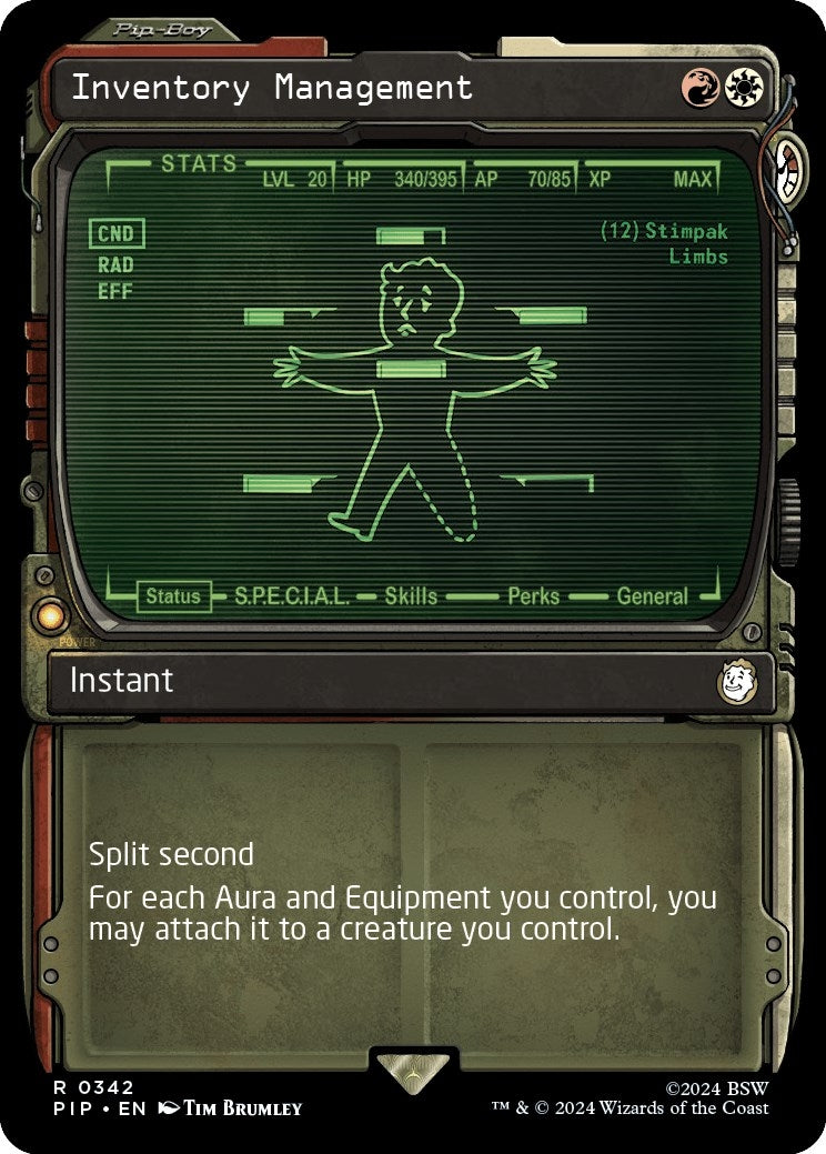 Image for Inventory Management (Showcase) (342) [Universes Beyond: Fallout] - Magic: The Gathering