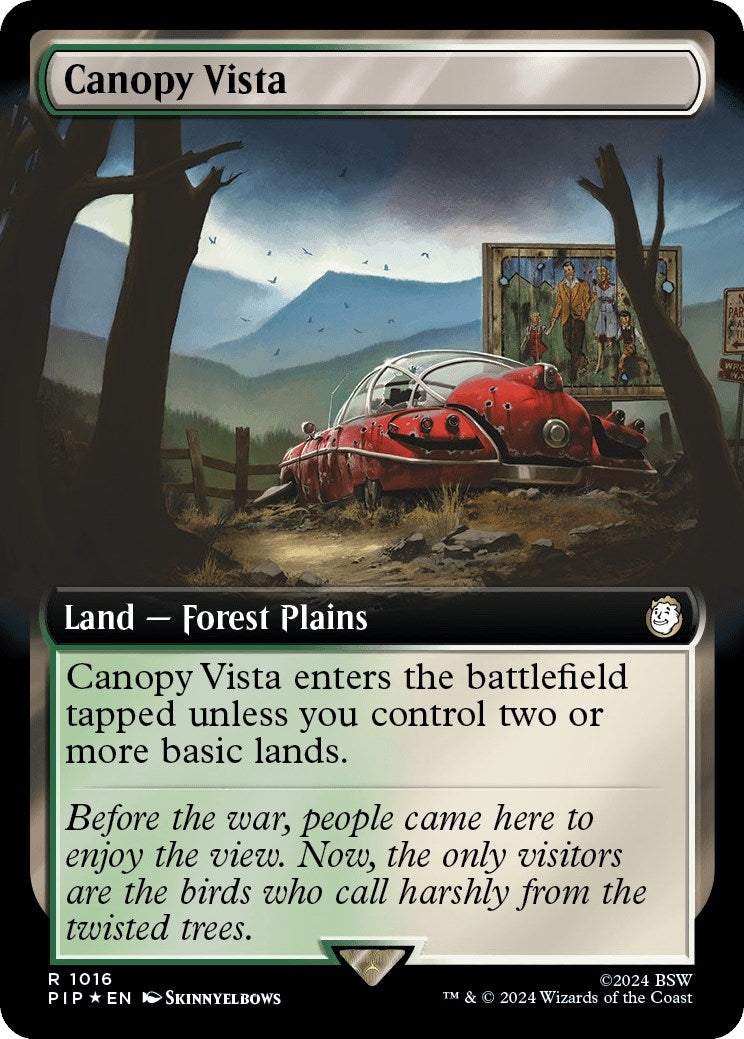 Image for Canopy Vista (Extended Art) (Surge Foil) (1016) [Universes Beyond: Fallout] - Magic: The Gathering