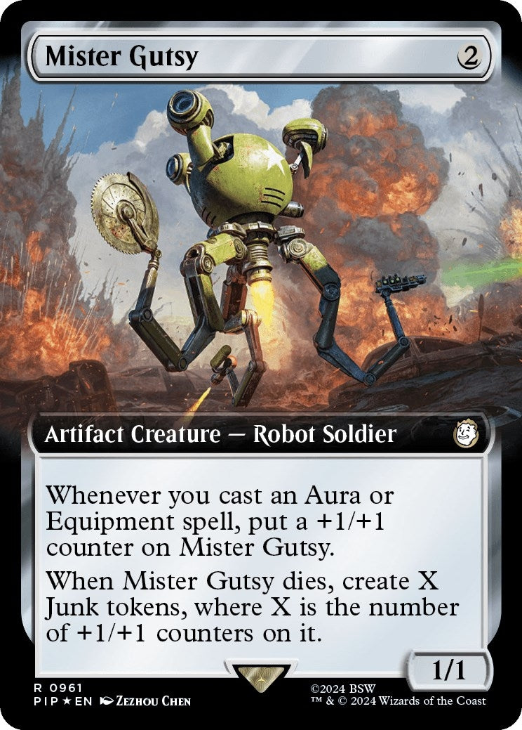Image for Mister Gutsy (Extended Art) (Surge Foil) (961) [Universes Beyond: Fallout] - Magic: The Gathering
