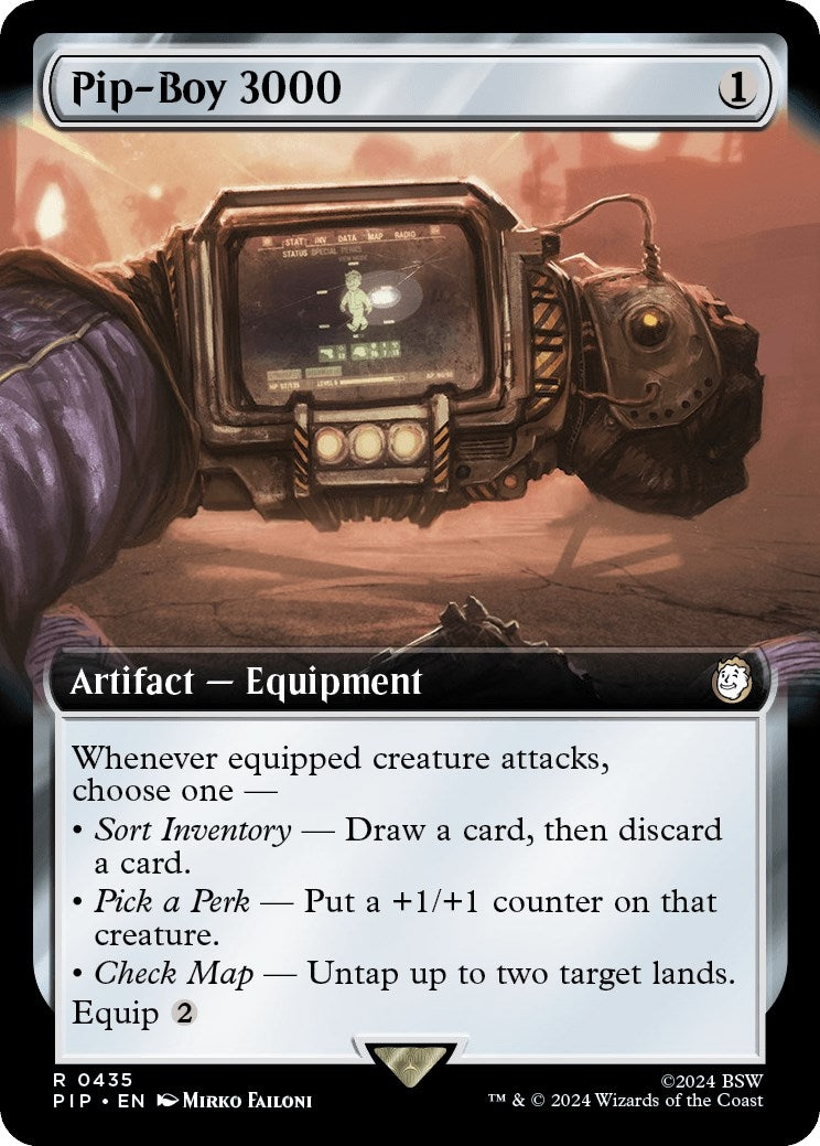 Image for Pip-Boy 3000 (Extended Art) (435) [Universes Beyond: Fallout] - Magic: The Gathering