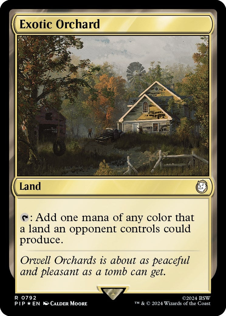 Image for Exotic Orchard (Surge Foil) (792) [Universes Beyond: Fallout] - Magic: The Gathering