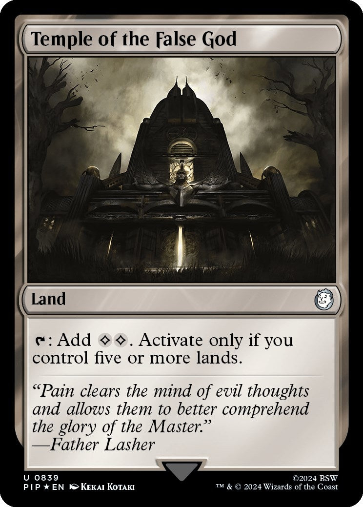 Image for Temple of the False God (Surge Foil) (839) [Universes Beyond: Fallout] - Magic: The Gathering