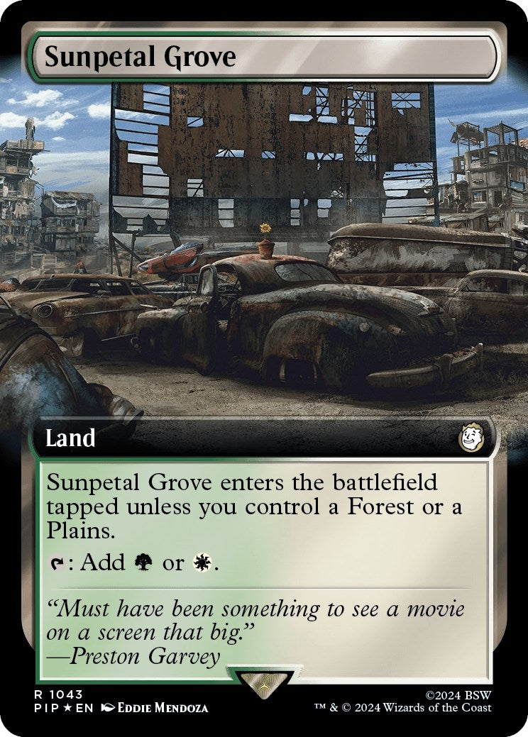 Sunpetal Grove (Extended Art) (Surge Foil) (1043) [Universes Beyond: Fallout]