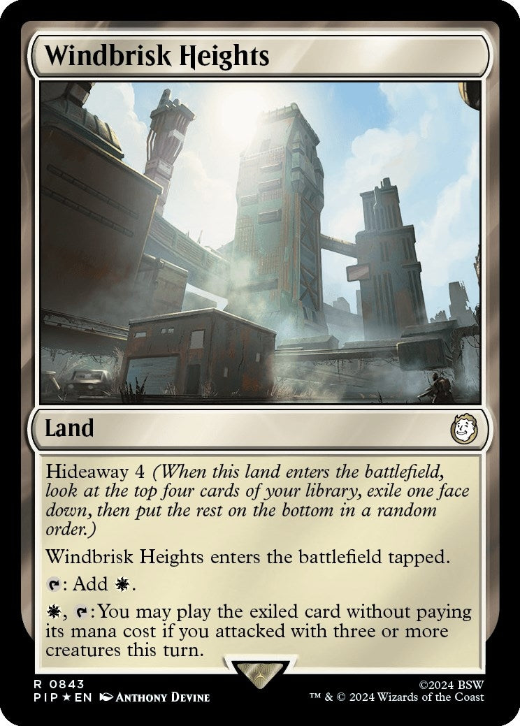 Image for Windbrisk Heights (Surge Foil) (843) [Universes Beyond: Fallout] - Magic: The Gathering