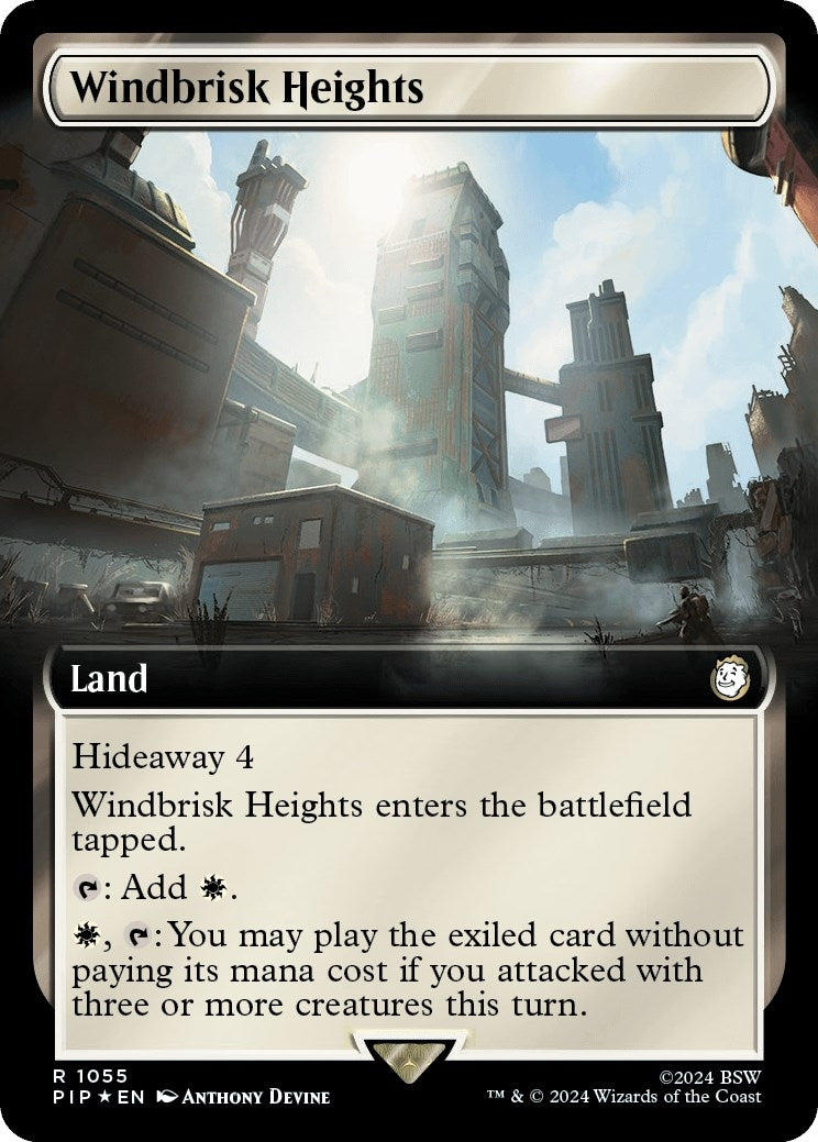 Image for Windbrisk Heights (Extended Art) (Surge Foil) (1055) [Universes Beyond: Fallout] - Magic: The Gathering