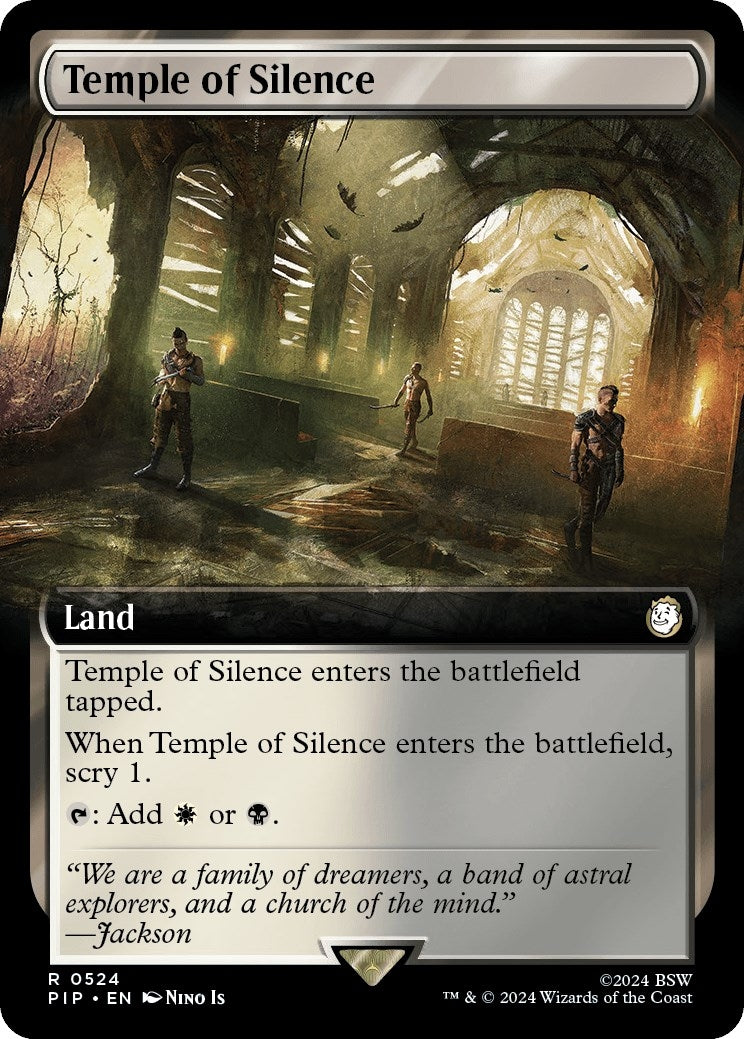Image for Temple of Silence (Extended Art) (524) [Universes Beyond: Fallout] - Magic: The Gathering