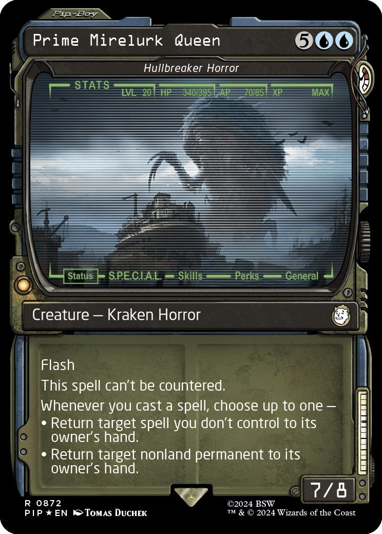 Image for Prime Mirelurk Queen - Hullbreaker Horror (Showcase) (Surge Foil) (872) [Universes Beyond: Fallout] - Magic: The Gathering
