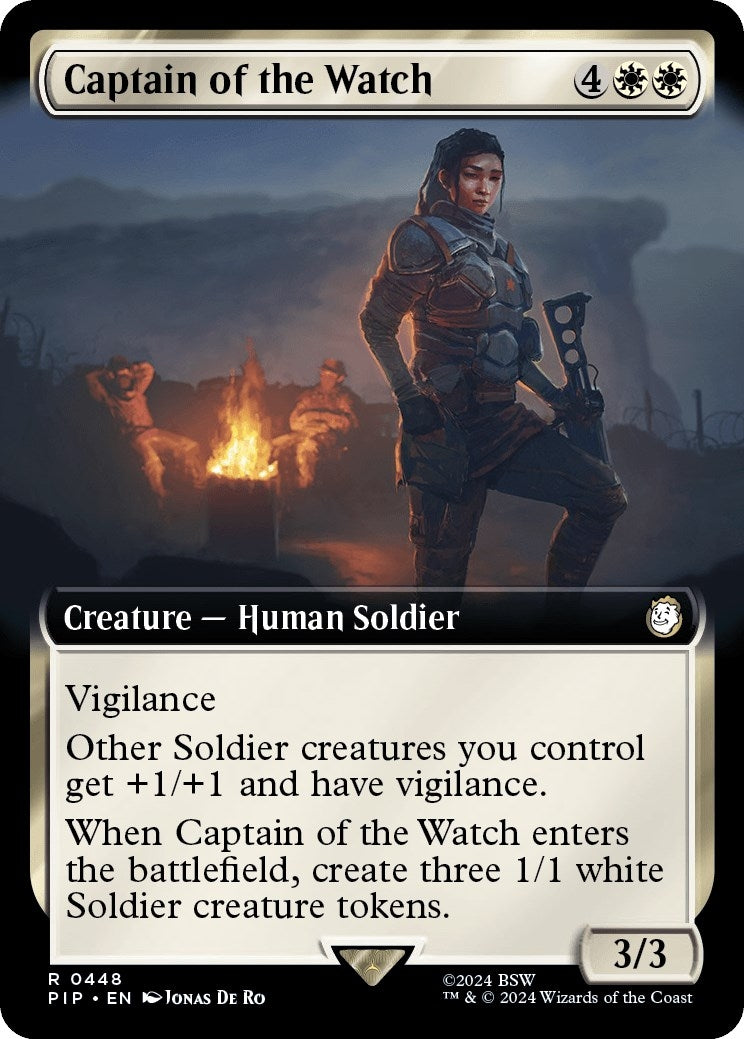 Image for Captain of the Watch (Extended Art) (448) [Universes Beyond: Fallout] - Magic: The Gathering