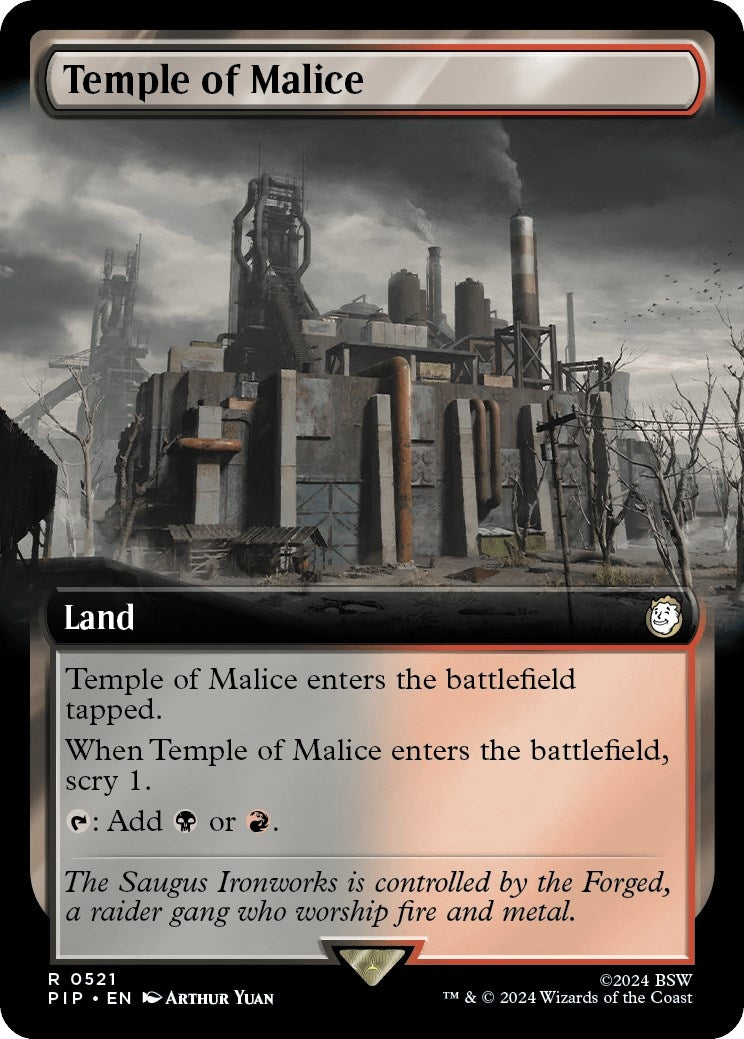 Temple of Malice (Extended Art) (521) [Universes Beyond: Fallout]