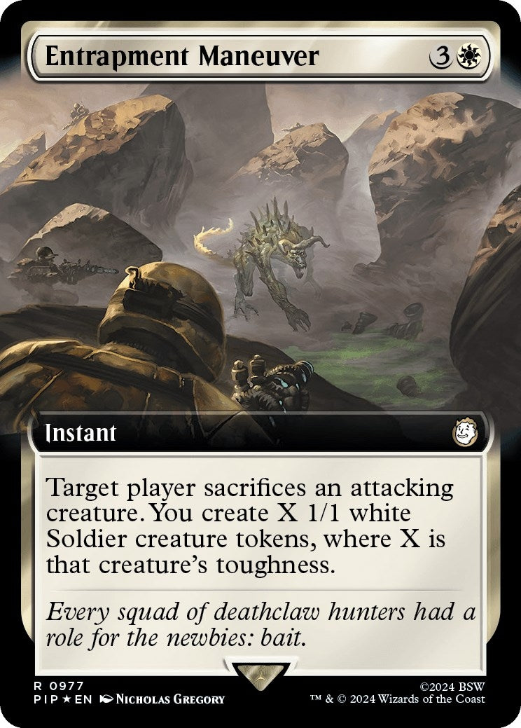 Image for Entrapment Maneuver (Extended Art) (Surge Foil) (977) [Universes Beyond: Fallout] - Magic: The Gathering