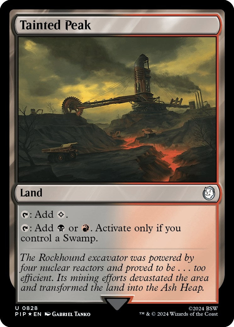 Tainted Peak (Surge Foil) (828) [Universes Beyond: Fallout]