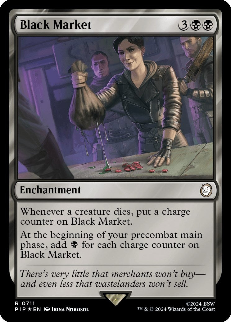Image for Black Market (Surge Foil) (711) [Universes Beyond: Fallout] - Magic: The Gathering