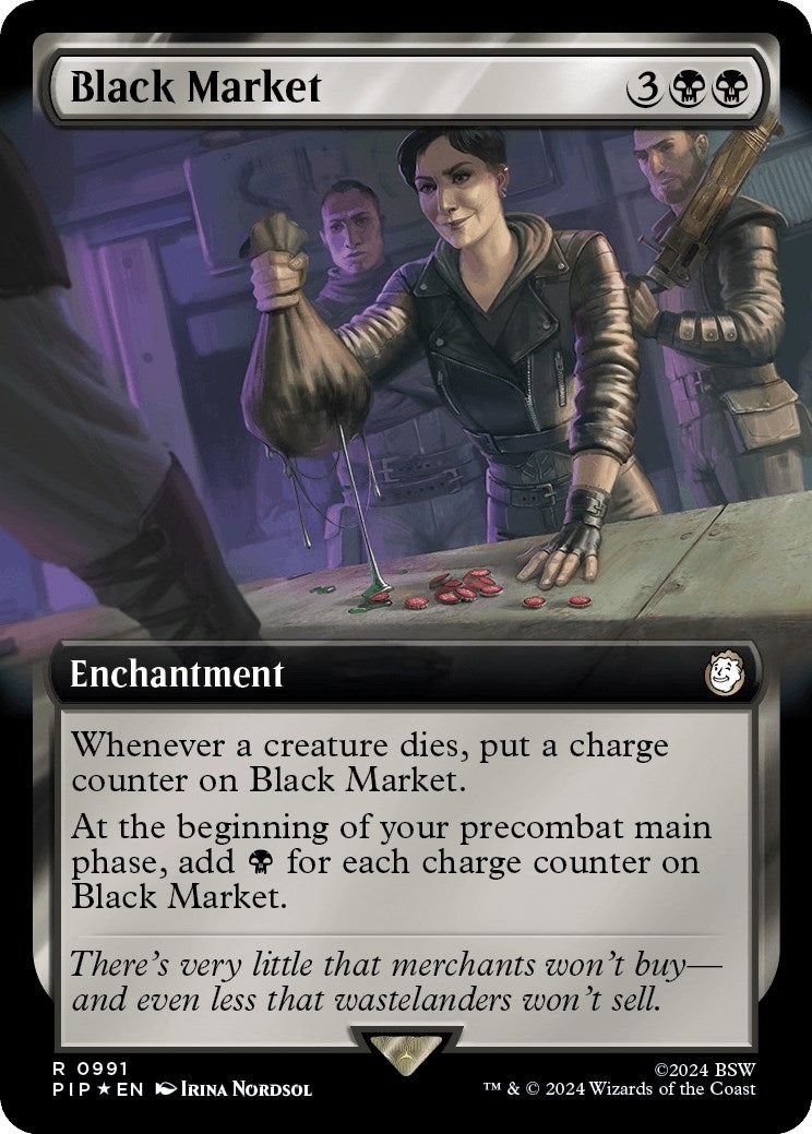 Image for Black Market (Extended Art) (Surge Foil) (991) [Universes Beyond: Fallout] - Magic: The Gathering