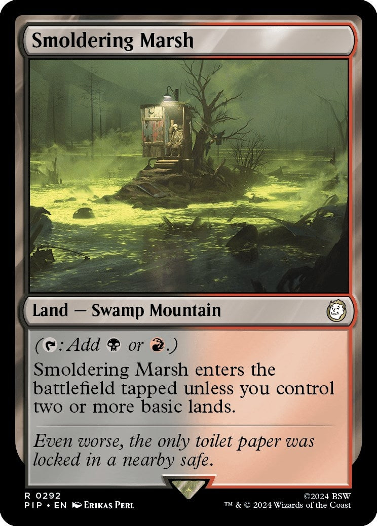 Image for Smoldering Marsh (292) [Universes Beyond: Fallout] - Magic: The Gathering