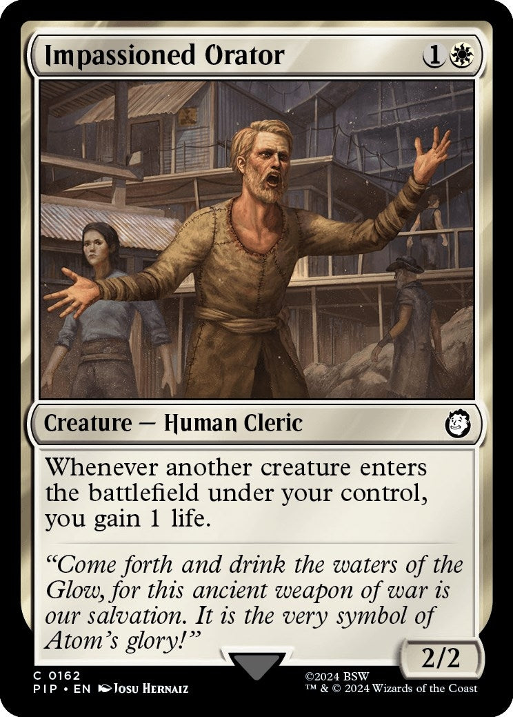 Image for Impassioned Orator (162) [Universes Beyond: Fallout] - Magic: The Gathering