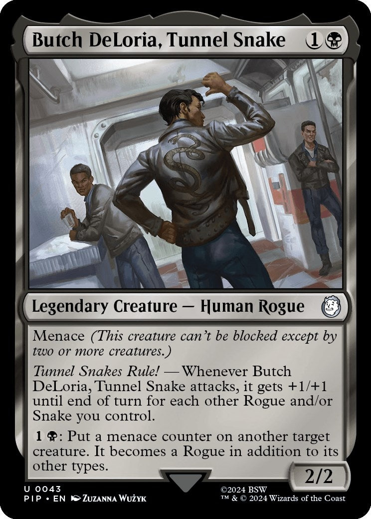Image for Butch DeLoria, Tunnel Snake (43) [Universes Beyond: Fallout] - Magic: The Gathering