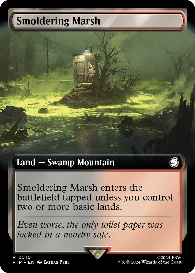Image for Smoldering Marsh (Extended Art) (510) [Universes Beyond: Fallout] - Magic: The Gathering