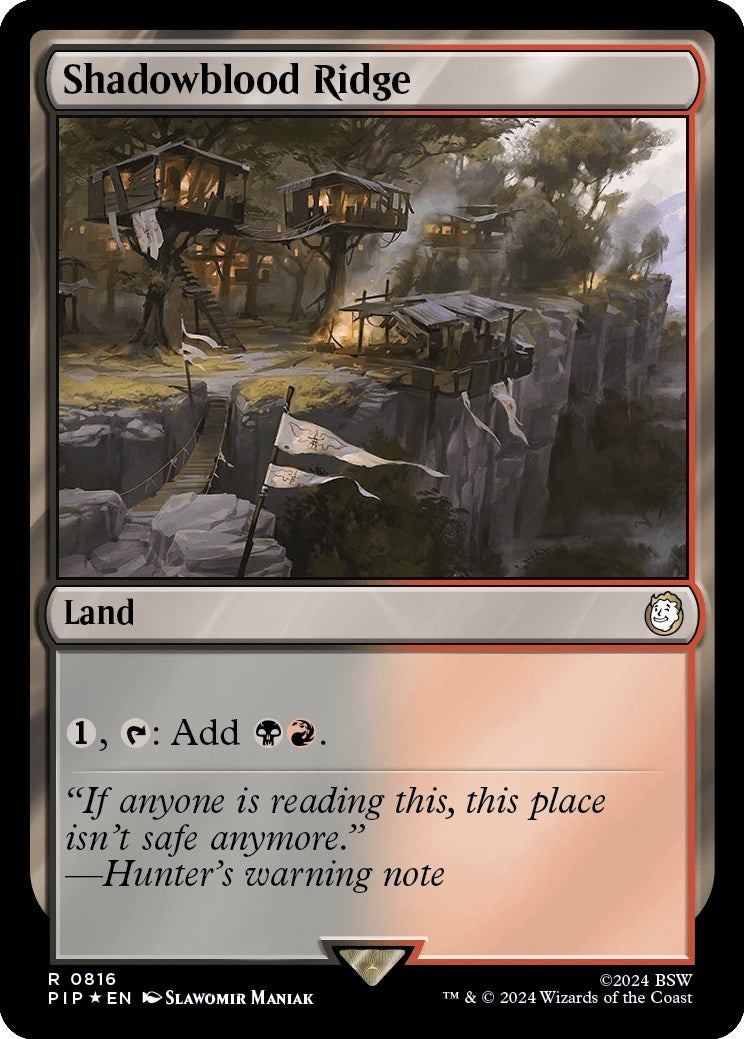 Image for Shadowblood Ridge (Surge Foil) (816) [Universes Beyond: Fallout] - Magic: The Gathering