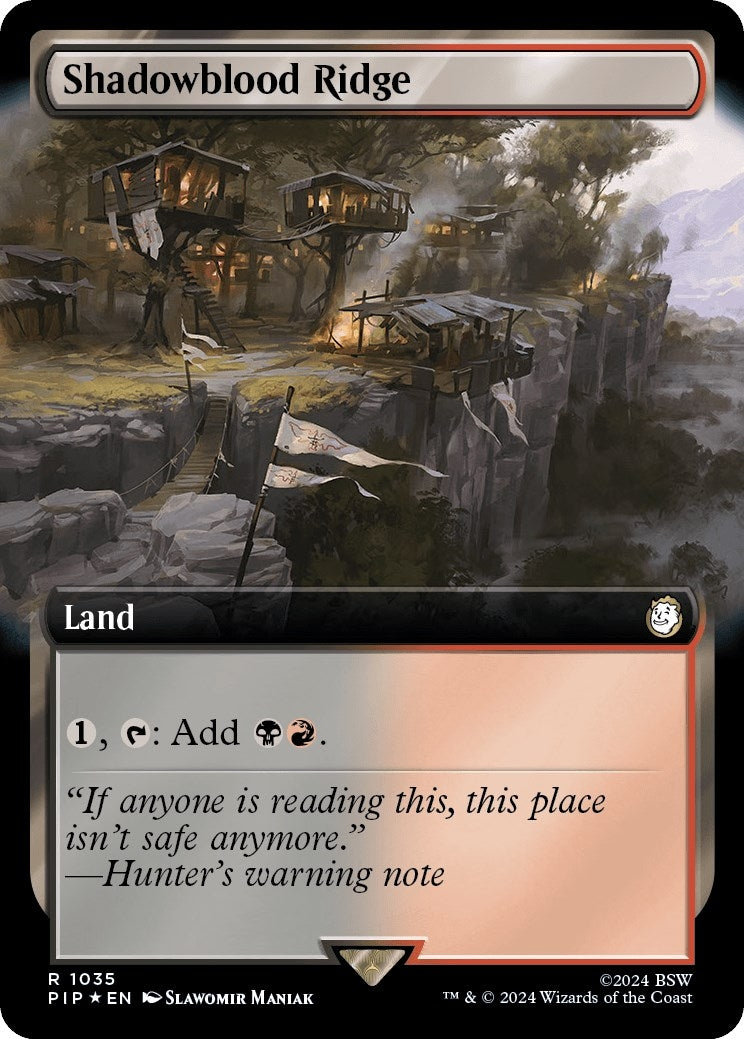 Image for Shadowblood Ridge (Extended Art) (Surge Foil) (1035) [Universes Beyond: Fallout] - Magic: The Gathering