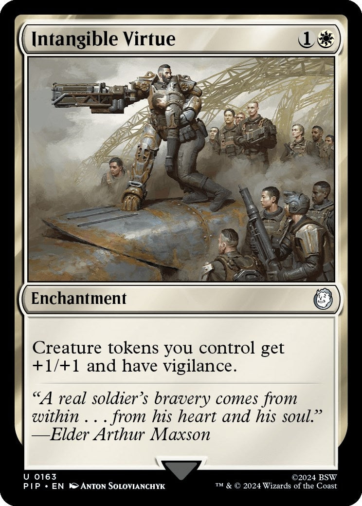 Image for Intangible Virtue (163) [Universes Beyond: Fallout] - Magic: The Gathering