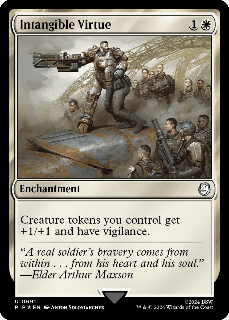 Image for Intangible Virtue (Surge Foil) (691) [Universes Beyond: Fallout] - Magic: The Gathering