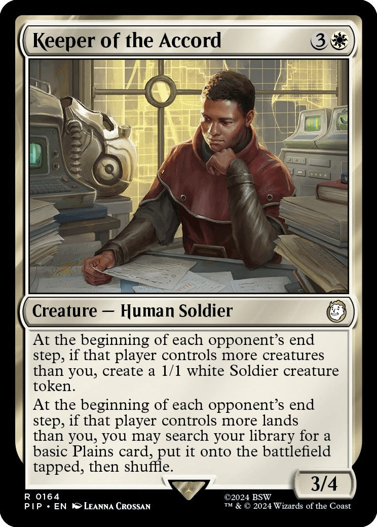 Image for Keeper of the Accord (164) [Universes Beyond: Fallout] - Magic: The Gathering