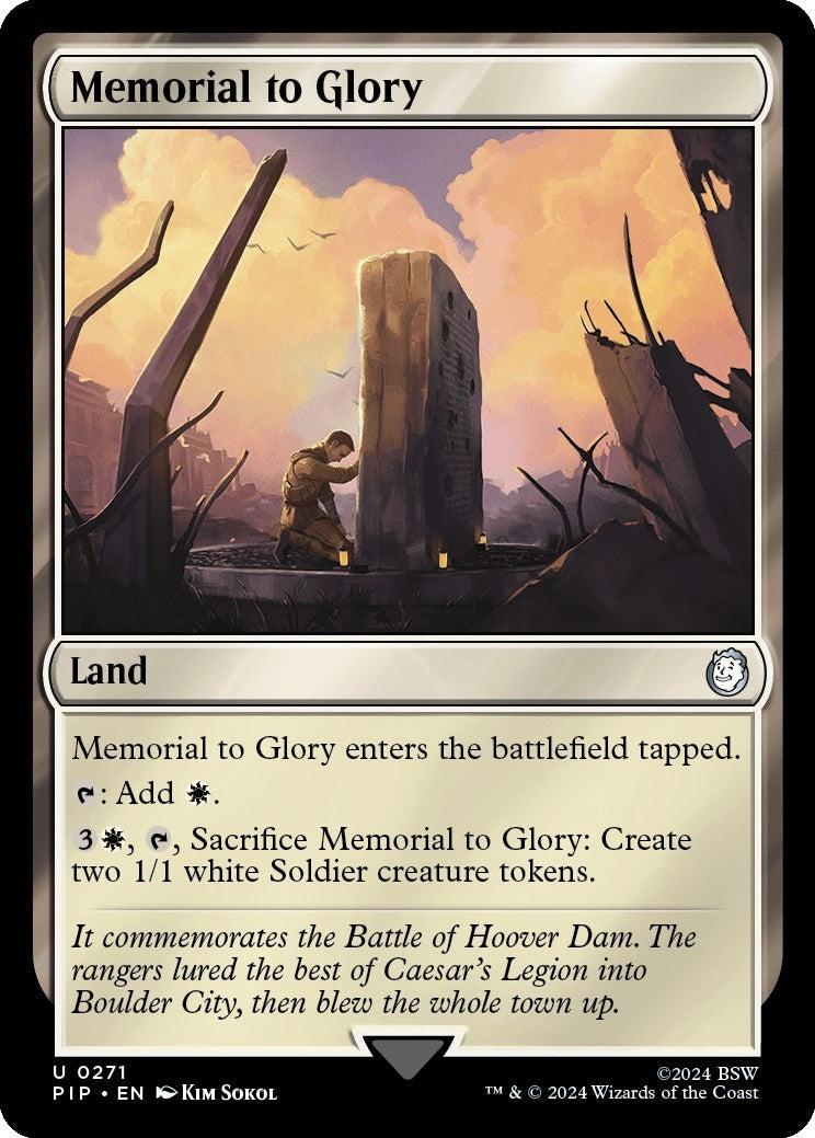 Image for Memorial to Glory (271) [Universes Beyond: Fallout] - Magic: The Gathering