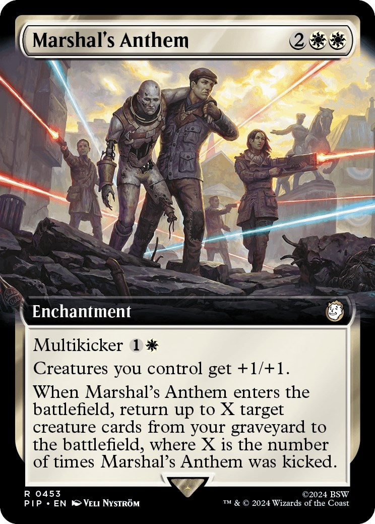 Image for Marshal's Anthem (Extended Art) (453) [Universes Beyond: Fallout] - Magic: The Gathering