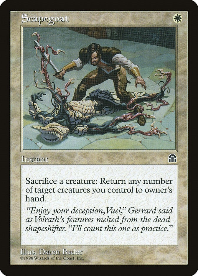 Image for Scapegoat [Stronghold] - Magic: The Gathering
