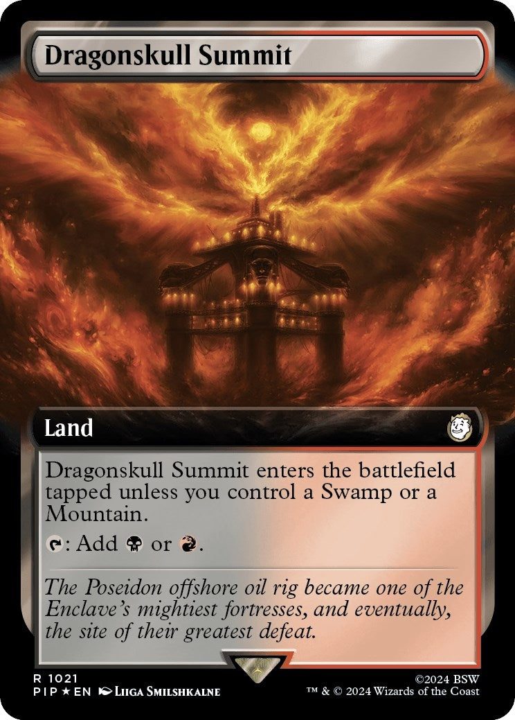 Image for Dragonskull Summit (Extended Art) (Surge Foil) (1021) [Universes Beyond: Fallout] - Magic: The Gathering