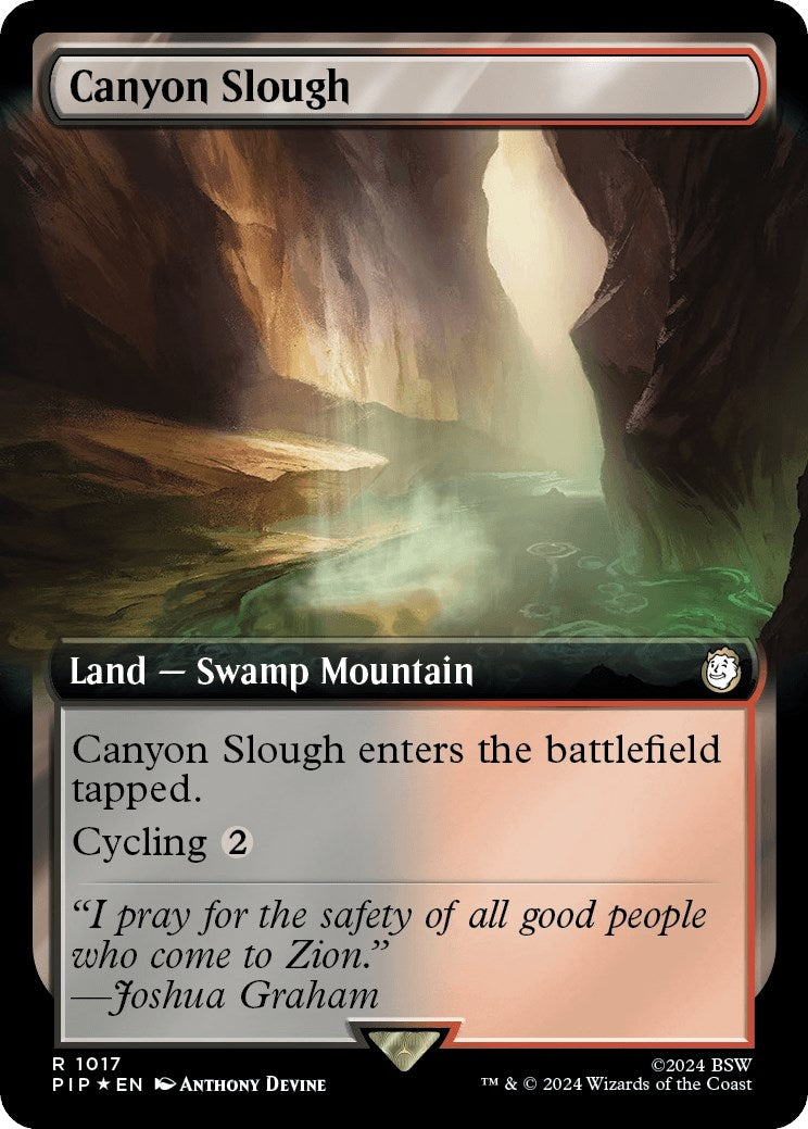 Image for Canyon Slough (Extended Art) (Surge Foil) (1017) [Universes Beyond: Fallout] - Magic: The Gathering