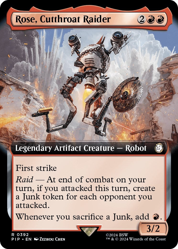 Image for Rose, Cutthroat Raider (Extended Art) (392) [Universes Beyond: Fallout] - Magic: The Gathering
