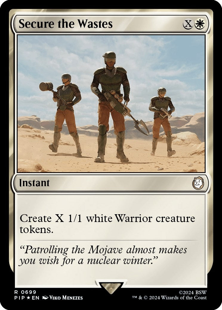 Image for Secure the Wastes (Surge Foil) (699) [Universes Beyond: Fallout] - Magic: The Gathering