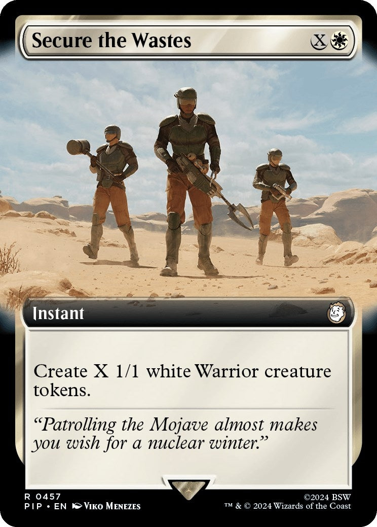 Image for Secure the Wastes (Extended Art) (457) [Universes Beyond: Fallout] - Magic: The Gathering