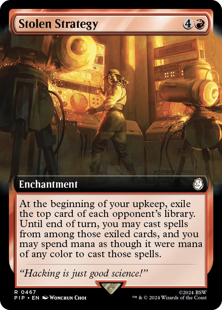 Image for Stolen Strategy (Extended Art) (467) [Universes Beyond: Fallout] - Magic: The Gathering