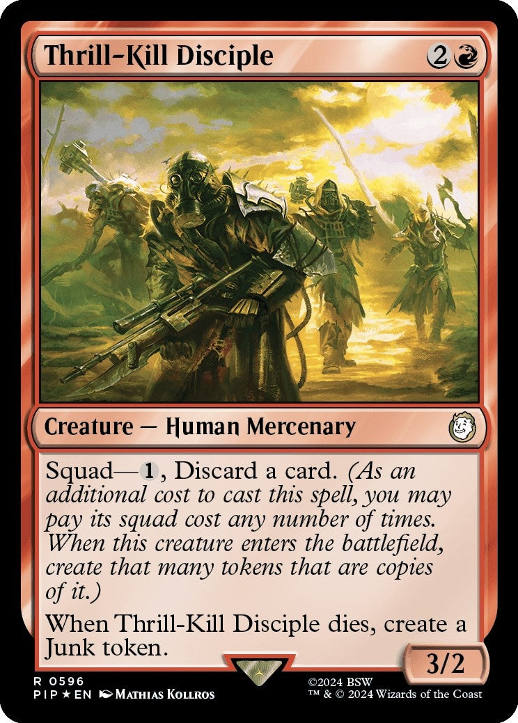 Image for Thrill-Kill Disciple (Surge Foil) (596) [Universes Beyond: Fallout] - Magic: The Gathering