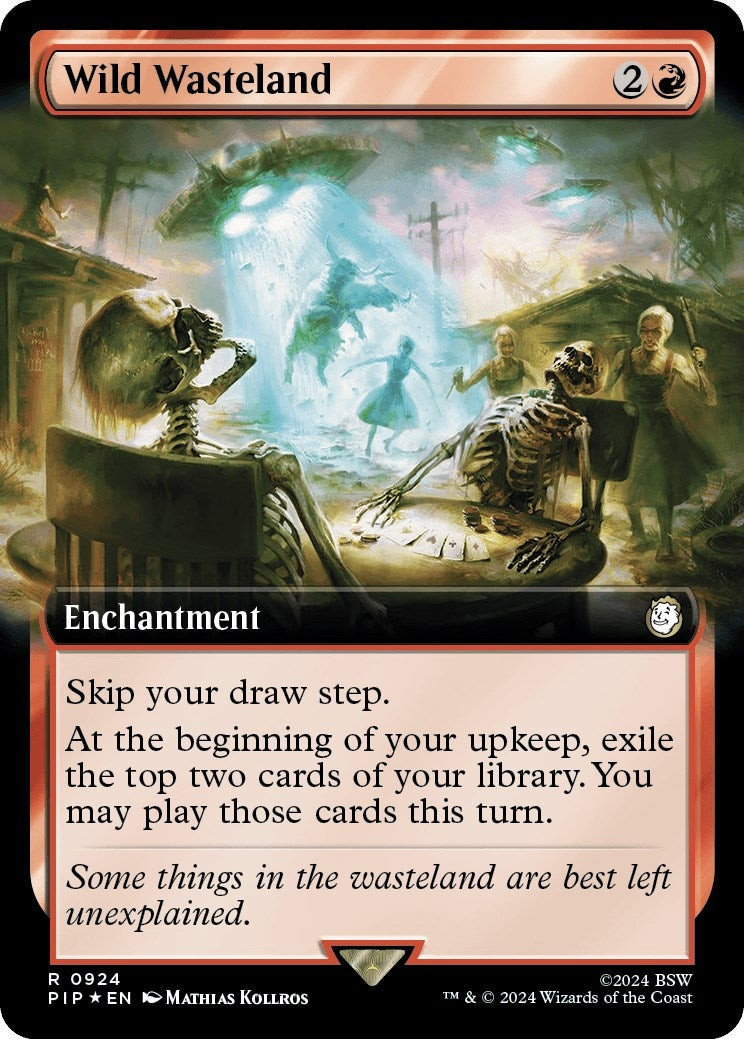 Image for Wild Wasteland (Extended Art) (Surge Foil) (924) [Universes Beyond: Fallout] - Magic: The Gathering
