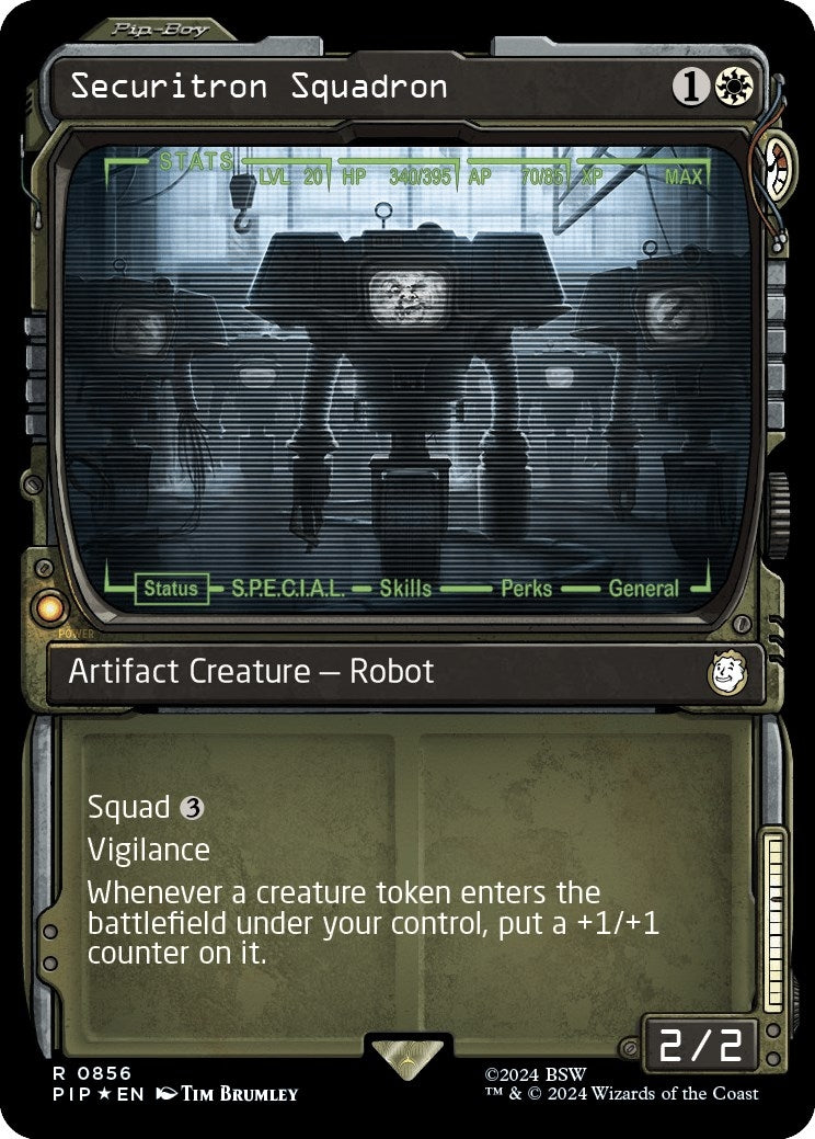 Image for Securitron Squadron (Showcase) (Surge Foil) (856) [Universes Beyond: Fallout] - Magic: The Gathering
