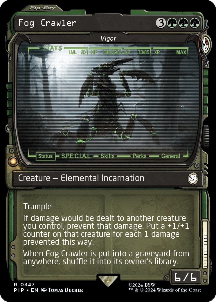 Image for Fog Crawler - Vigor (Showcase) (347) [Universes Beyond: Fallout] - Magic: The Gathering