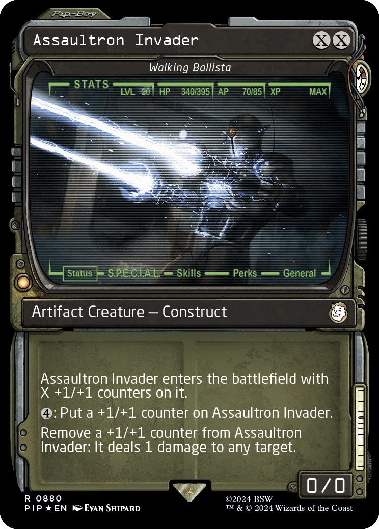 Image for Assaultron Invader - Walking Ballista (Showcase) (Surge Foil) (880) [Universes Beyond: Fallout] - Magic: The Gathering