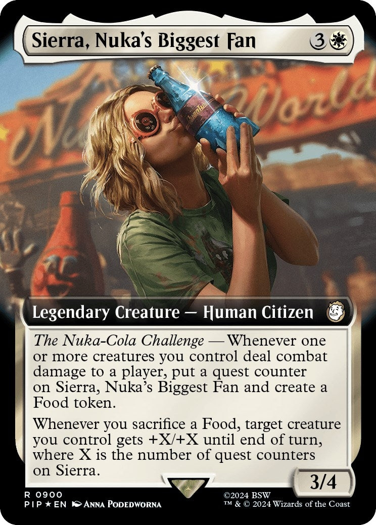 Image for Sierra, Nuka's Biggest Fan (Extended Art) (Surge Foil) (900) [Universes Beyond: Fallout] - Magic: The Gathering