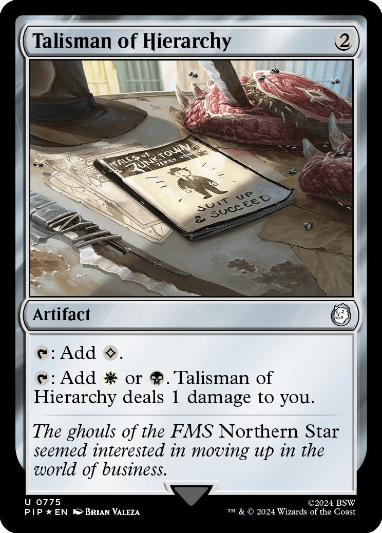 Image for Talisman of Hierarchy (Surge Foil) (775) [Universes Beyond: Fallout] - Magic: The Gathering